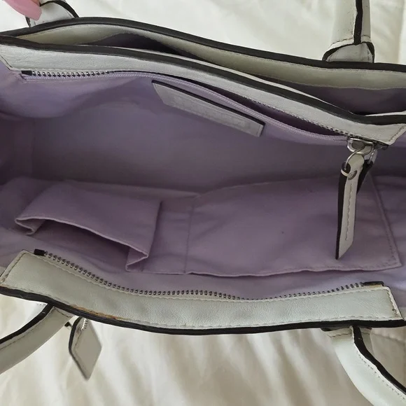 Coach Whitw Leather Handbag - Picture 5 of 8